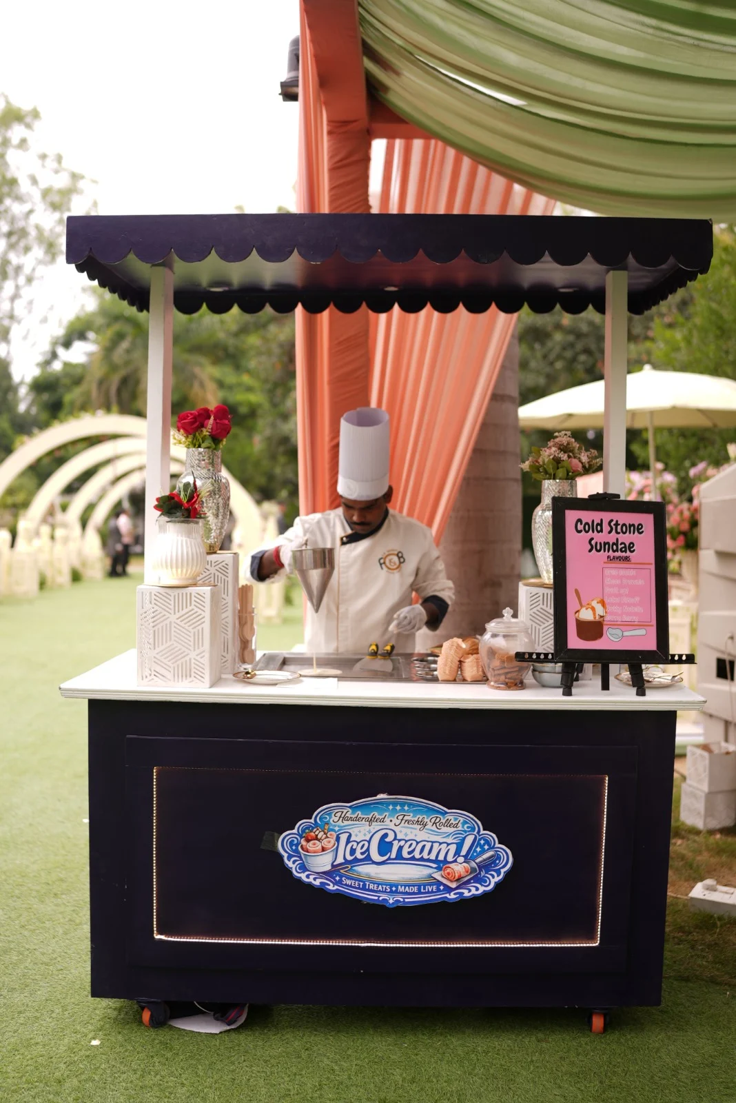 Cold Stone Sundae station at a recent SK Nanda event