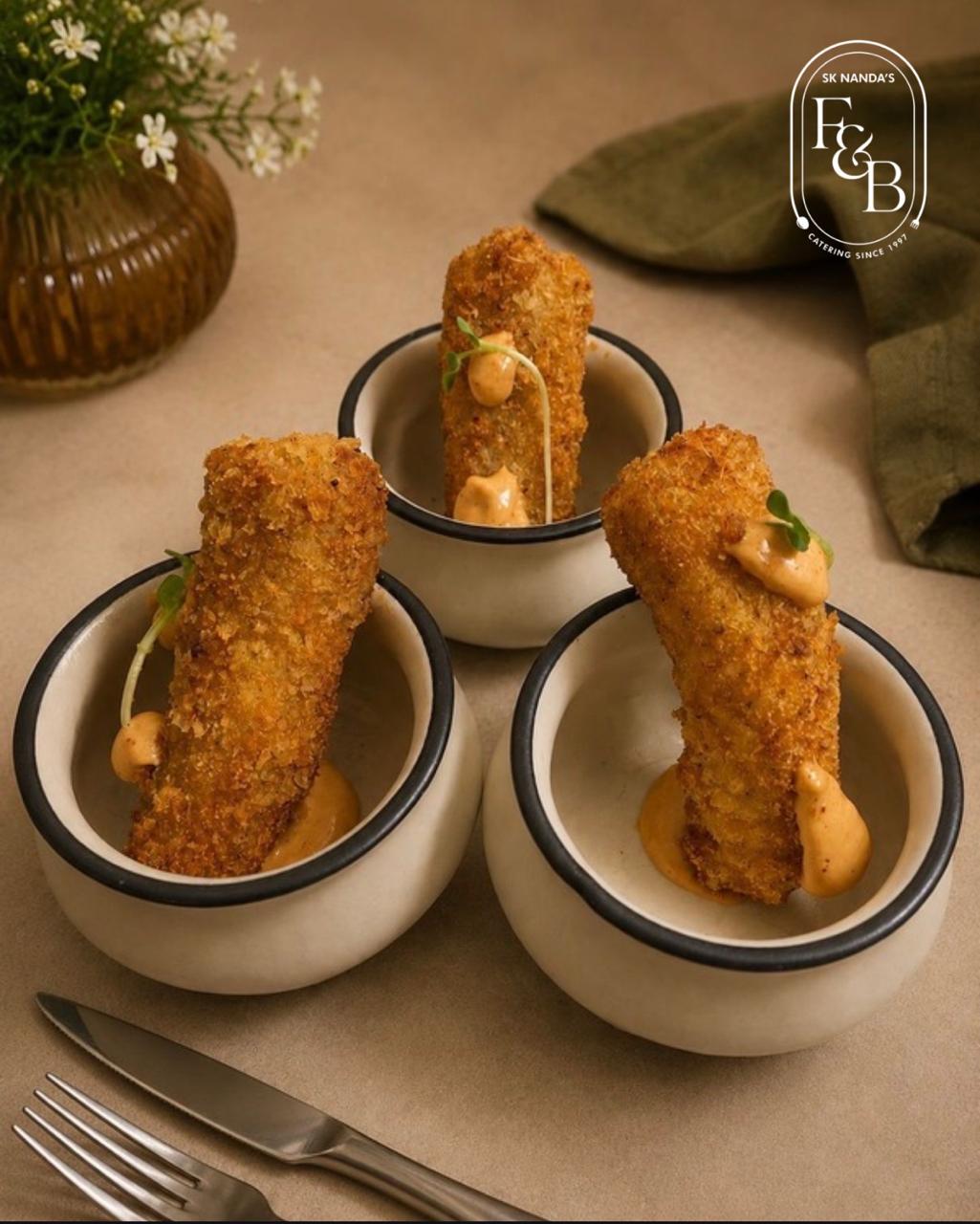 Crispy Croquettes with Spicy Aioli at SK Nanda F&B