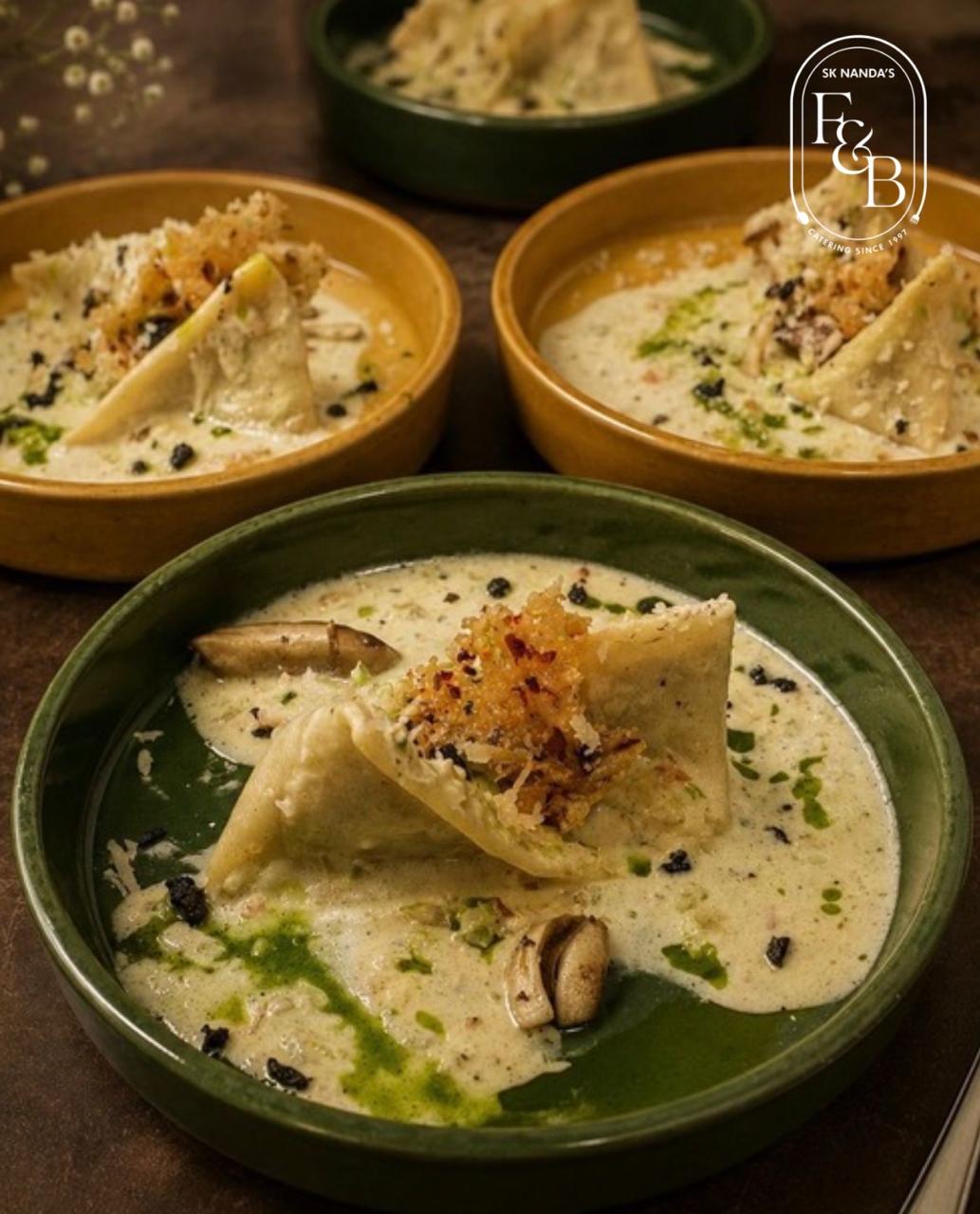 Handcrafted Truffle Ravioli at SK Nanda F&B
