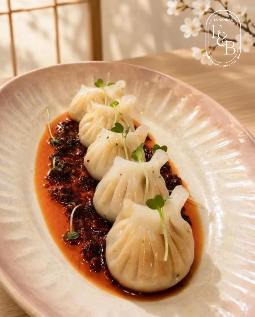 Artisanal Steamed Dim Sum with Chili Crisp at SK Nanda F&B